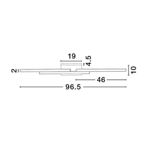 Aplica LED pentru oglinda baie IP44 CHART 31W alba 222054 universul-luminii.ro