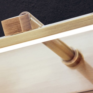 Aplica LED pentru tablou PUBLIO L-75cm alama antique 155924 universul-luminii.ro