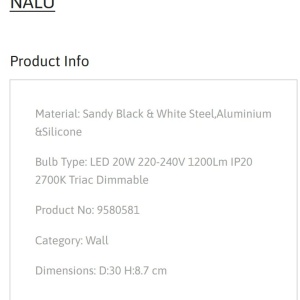 Aplica LED stil ambiental NALU diametru-30cm, 2700K NVL-9580581 246464 universul-luminii.ro