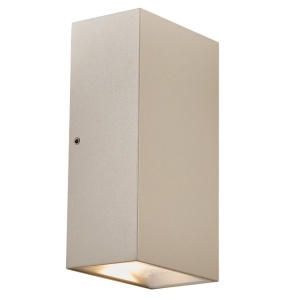 Aplica LED up/down de perete pentru iluminat exterior IP54 Rold Flat bej nisip