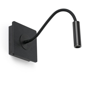 Aplica minimalista cu reader LED directionabil MOOD negru