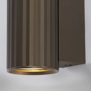 Aplica minimalista din aluminiu canelat Anna Wall 1 bronz - Img 4