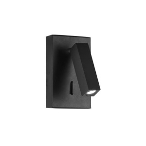 Aplica moderna cu reader LED directionabil Dona neagra NVL-9081352