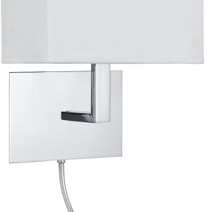 Aplica moderna eleganta cu reader Led Wall crom 6519CC SRT 60784 universul-luminii.ro