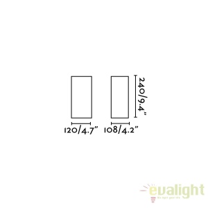 Aplica moderna LED exterior Up/Down IP54 BRUC 70828 179804 universul-luminii.ro