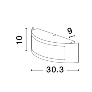 Aplica pentru exterior design modern IP44 Santo 130034 universul-luminii.ro