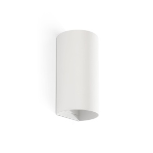 Aplica perete aluminiu alb, 2xGU10, SOLE round