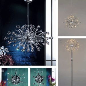 Aplica perete cristal Swarovski Spectra design modern de lux GALAXY 9L crom 95644 universul-luminii.ro