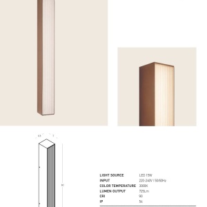 Aplica perete exterior iluminat LED IP54 RIBS - Img 5