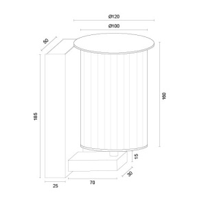 Aplica perete exterior IP44 NORFOLK 8748 negru - Img 10