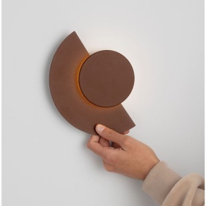 Aplica perete exterior lumina indirecta IP54 LED 3000K Gloo corten - Img 6
