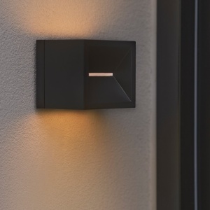 Aplica Perete Exterior, Lumina Indirecta, Protectie IP54, Rivo negru 244194 universul-luminii.ro
