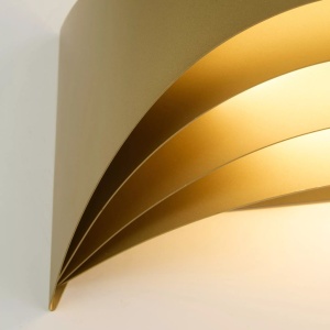 Aplica perete iluminat ambiental sus si jos Leon LED, Gold - Img 3
