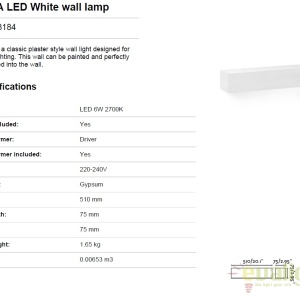 Aplica perete LED cu lumina ambientala TERA 63184 173394 universul-luminii.ro