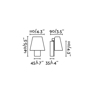 Aplica perete LED stil modern minimalist LE PETIT alba 62161 180064 universul-luminii.ro