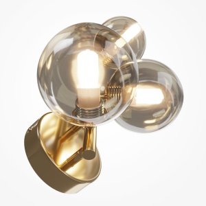 Aplica perete moderna design deosebit Dallas 3 auriu 118544 universul-luminii.ro