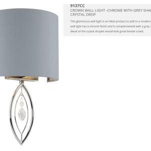 Aplica perete moderna design elegant Wall 9137CC SRT - Img 4