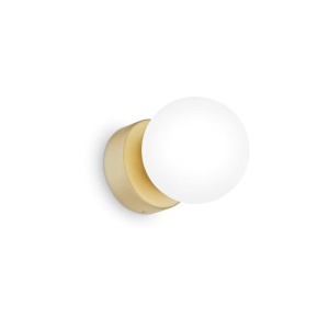 Aplica perete moderna stil minimalist Perlage ap1 amber/alb - Img 1