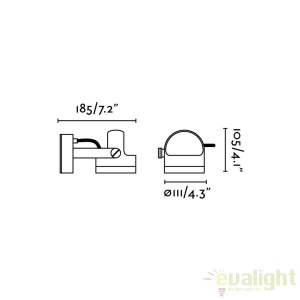 Aplica / Proiector LED de exterior cu protectie IP65 / 3000K ALFA 70025 179374 universul-luminii.ro
