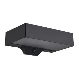 Aplica solara cu senzor de miscare, protectie IP44, Monay Square negru 167574 universul-luminii.ro