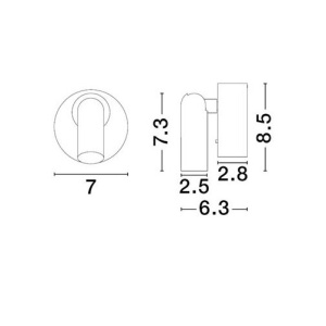 Aplica spot LED directionabil auriu PICTOR 248294 universul-luminii.ro