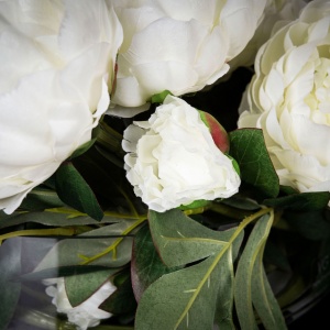 Aranjament floral elegant, design LUX ETERNITY ROUND PEONY WHITE - Img 4