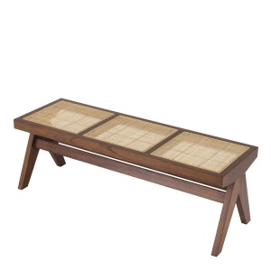Banca design vintage LUX Arnaud, lemn maro 113480 HZ - Img 2