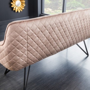 Bancheta cu aspect retro Euphoria 160cm, greige - Img 4