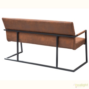 Bancheta design industrial vintage, Imperial 160cm, maro A-38198 VC - Img 2