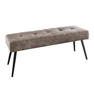 Bancheta tapitata design modern Boutique 100cm, taupe