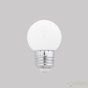Bec LED E27 G45 ALB 1W 4000K 17471 52144 universul-luminii.ro