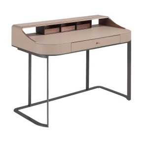 Birou deosebit design LUX Walnut-Leatherette Mink