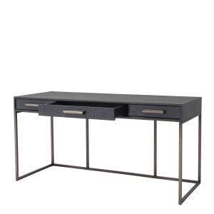 Birou design elegant LUX Larsen, gri carbune 114215 HZ - Img 2
