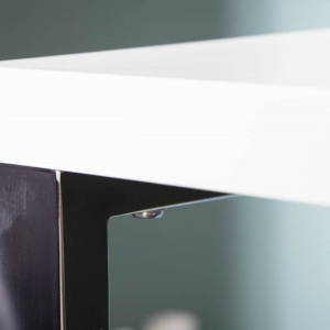 Birou elegant White Desk 140cm alb - Img 7
