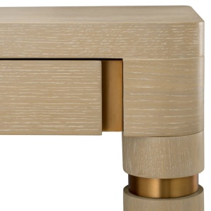 Birou modern design LUX Carmel, stejar albit - Img 5