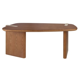 Birou modern din lemn furniruit Walnut - Img 4
