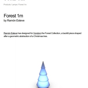 Brad Decorativ FOREST 1m ILUMINAT LED Vondom 56724 universul-luminii.ro