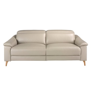 Canapea 3 locuri eleganta, design LUX cu functia relax Cowhide taupe grey - Img 4