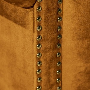 Canapea clasica stil englezesc Chesterfield 3 locuri, galben mustar - Img 9
