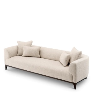 Canapea confortabila design LUX Brannan, Boucle chalk white - Img 4