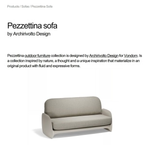 Canapea de exterior / interior design modern premium PEZZETTINA SOFA 56011 Vondom - Img 11