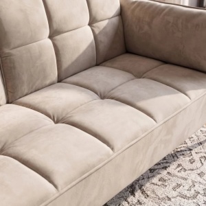 Canapea extensibila BOUTIQUE 215cm catifea champagne beige - Img 8