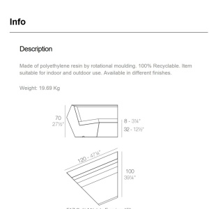 Canapea modulara FAZ Modul Colt 45 grade - Img 17
