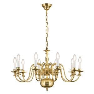 Candelabru 10 brate design clasic FLAMISCH, alama lucioasa - Img 4
