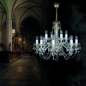 Candelabru 12 brate Cristal Bohemia Exclusive CARMEN 81844 universul-luminii.ro