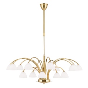 Candelabru 15 brate elegant design modern OPALDESIGN, auriu mat - Img 2