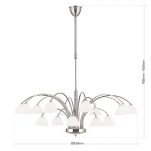 Candelabru 15 brate elegant design modern OPALDESIGN, satin - Img 8