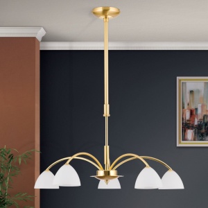 Candelabru 5 brate elegant design modern OPALDESIGN, auriu mat - Img 4