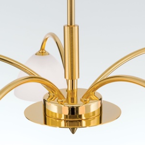 Candelabru 5 brate elegant design modern OPALDESIGN, auriu mat - Img 6