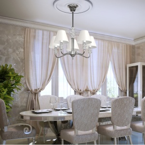 Candelabru 5 brate LUX design modern, Cristal Bohemia Exclusive TRINITY 02-CH - Img 5